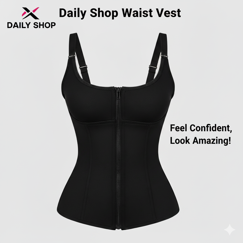THE TRIM VEST EliteFit Waist Trainer: Premium Shaping & Posture-Enhancing Body Sculptor