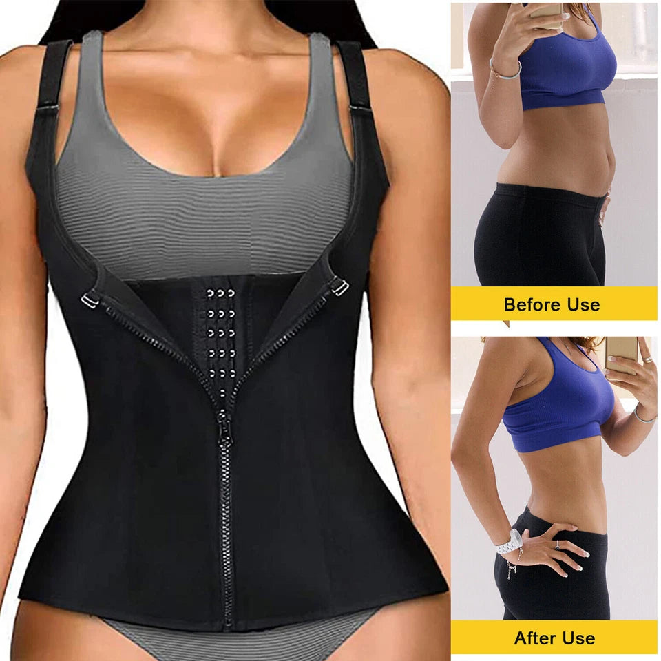 THE TRIM VEST EliteFit Waist Trainer: Premium Shaping & Posture-Enhancing Body Sculptor