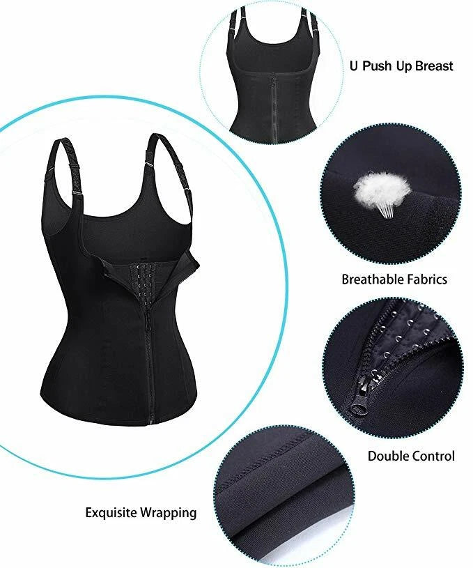 THE TRIM VEST EliteFit Waist Trainer: Premium Shaping & Posture-Enhancing Body Sculptor