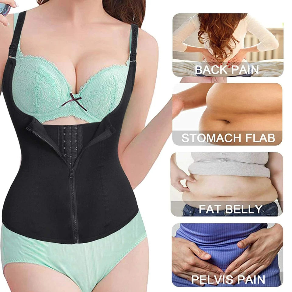 THE TRIM VEST EliteFit Waist Trainer: Premium Shaping & Posture-Enhancing Body Sculptor
