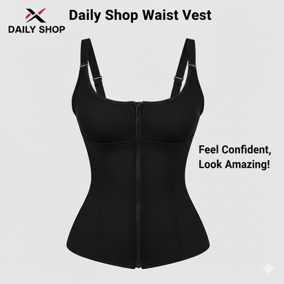THE TRIM VEST EliteFit Waist Trainer: Premium Shaping & Posture-Enhancing Body Sculptor